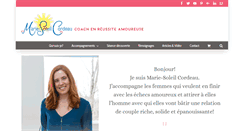 Desktop Screenshot of mariesoleilcordeau.com